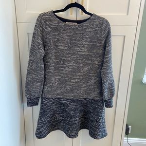 Drop waist winter work dress